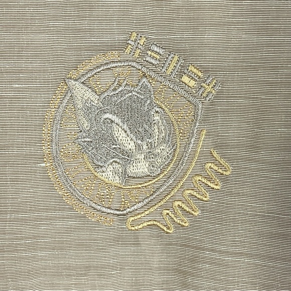 LANGBANG collared sand Gold Color linen minimal shirt from Firenze, - Picture 5 of 13